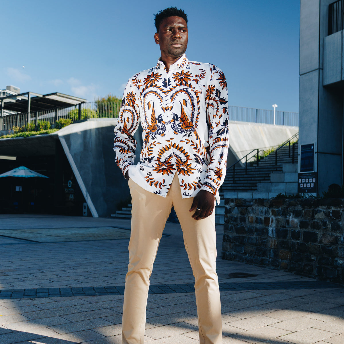 Madiba Original - Inspiration Men's Long Sleeve Silk Shirt