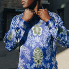 Blue Sun Men's Long Sleeve Iconic 100% Silk Shirt