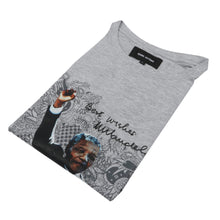 Freedom Day 100% Cotton Printed T-shirt Grey