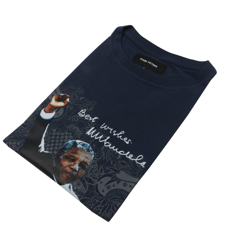 Freedom Day 100% Cotton Printed T-shirt Navy