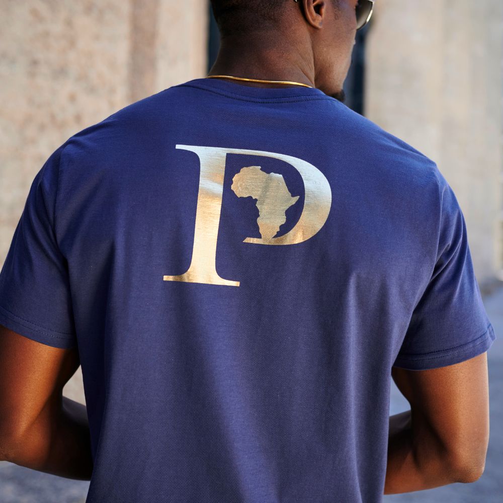 Africa P - Navy T-Shirt