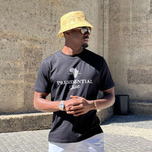 Men's Bucket Hat, Jacquard Woven Satin - African Circle Large, Gold