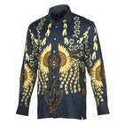 Madiba's Sun Men's Long Sleeve Printed Cotton Shirt