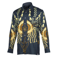 Madiba's Sun Men's Long Sleeve Printed Cotton Shirt