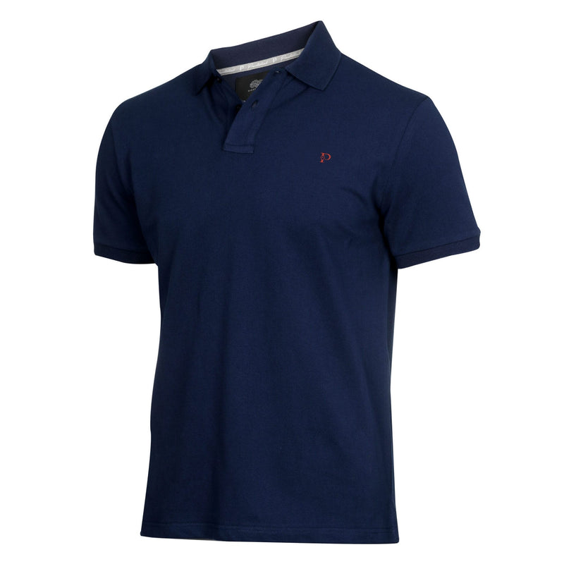 Cotton Golfer Polo Shirt Plain Navy