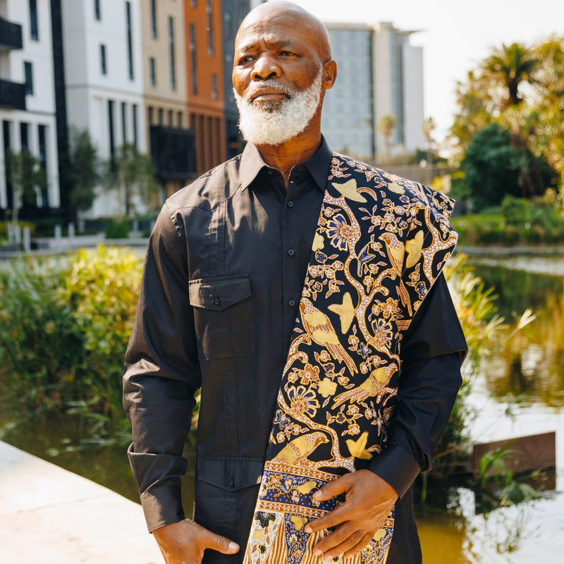 Golden Bird - Hand Painted Shoulder Throw