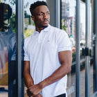 Cotton Golfer Polo Shirt Plain White