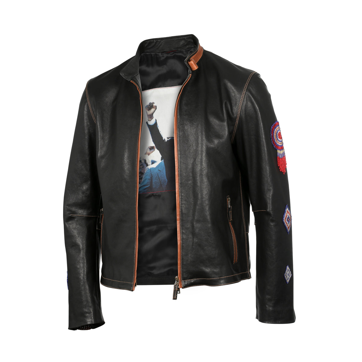 Presidential Black Men’s Leather Jacket – Premium Stylish Outerwear