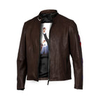 Presidential Brown Men’s Leather Jacket – Premium Stylish Outerwear