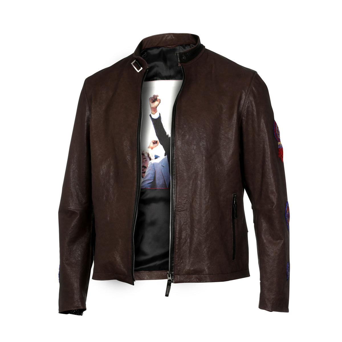 Presidential Brown Men’s Leather Jacket – Premium Stylish Outerwear