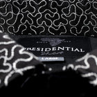 Madiba Original Black Diamante Iconic 100% Silk Shirt With Swirl Embroidery