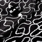 Madiba Original Black Diamante Iconic 100% Silk Shirt With Swirl Embroidery