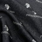 Madiba Original Black Diamante Iconic 100% Silk Shirt With Swirl Embroidery