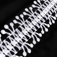 Classic Embroidered Rayon Black Long Sleeve Viscose Men's Shirt