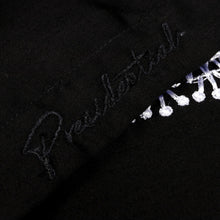 Classic Embroidered Rayon Black Long Sleeve Viscose Men's Shirt