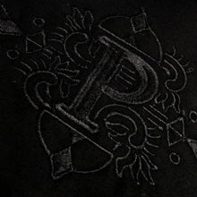 Classic Embroidered Rayon Black Long Sleeve Viscose Men's Shirt