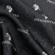 Madiba Original Black Diamante Iconic 100% Silk Shirt With Line Embroidery