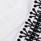 Classic Embroidered Rayon White Long Sleeve Viscose Men's Shirt