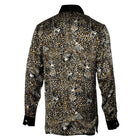 Madiba Original Leopard Face Iconic 100% Silk Shirt With Swarovski Buttons