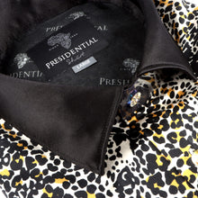 Madiba Original Leopard Face Iconic 100% Silk Shirt With Swarovski Buttons