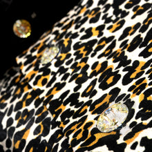 Madiba Original Leopard Face Iconic 100% Silk Shirt With Swarovski Buttons