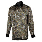 Madiba Original Leopard Face Iconic 100% Silk Shirt With Swarovski Buttons