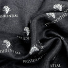 Black Diamante Iconic 100% Silk Shirt With Chest Embroidery