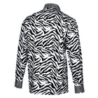 Traditional Zebra Men's Long Sleeve Printed Cotton Shirt