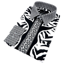 Traditional Zebra Men's Long Sleeve Printed Cotton Shirt