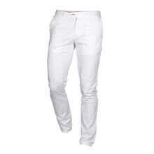 Presidential Men's Cotton Slim Fit Chino Pants - White