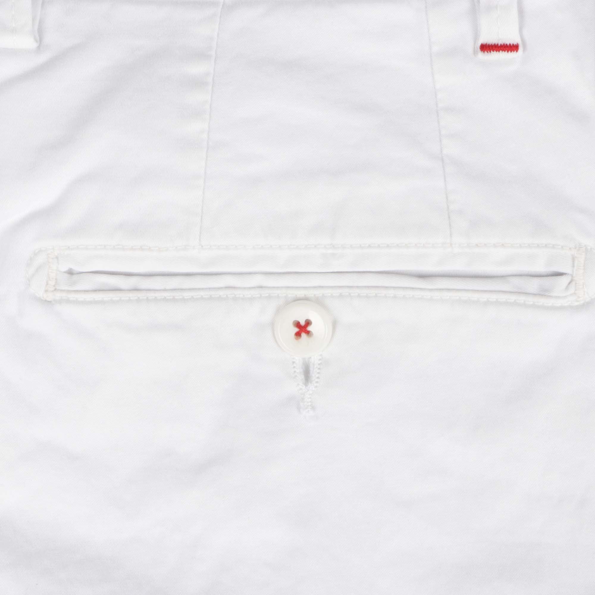 Presidential Men's Cotton Slim Fit Chino Pants - White