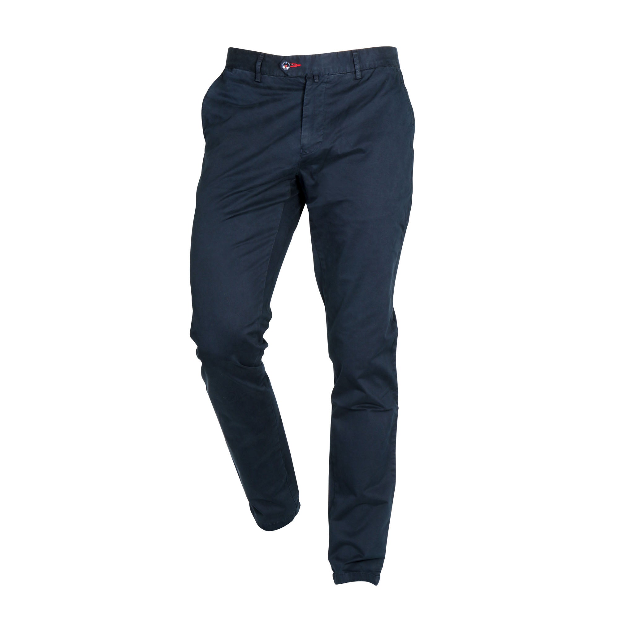 Presidential Men's Cotton Slim Fit Chino Pants - Navy