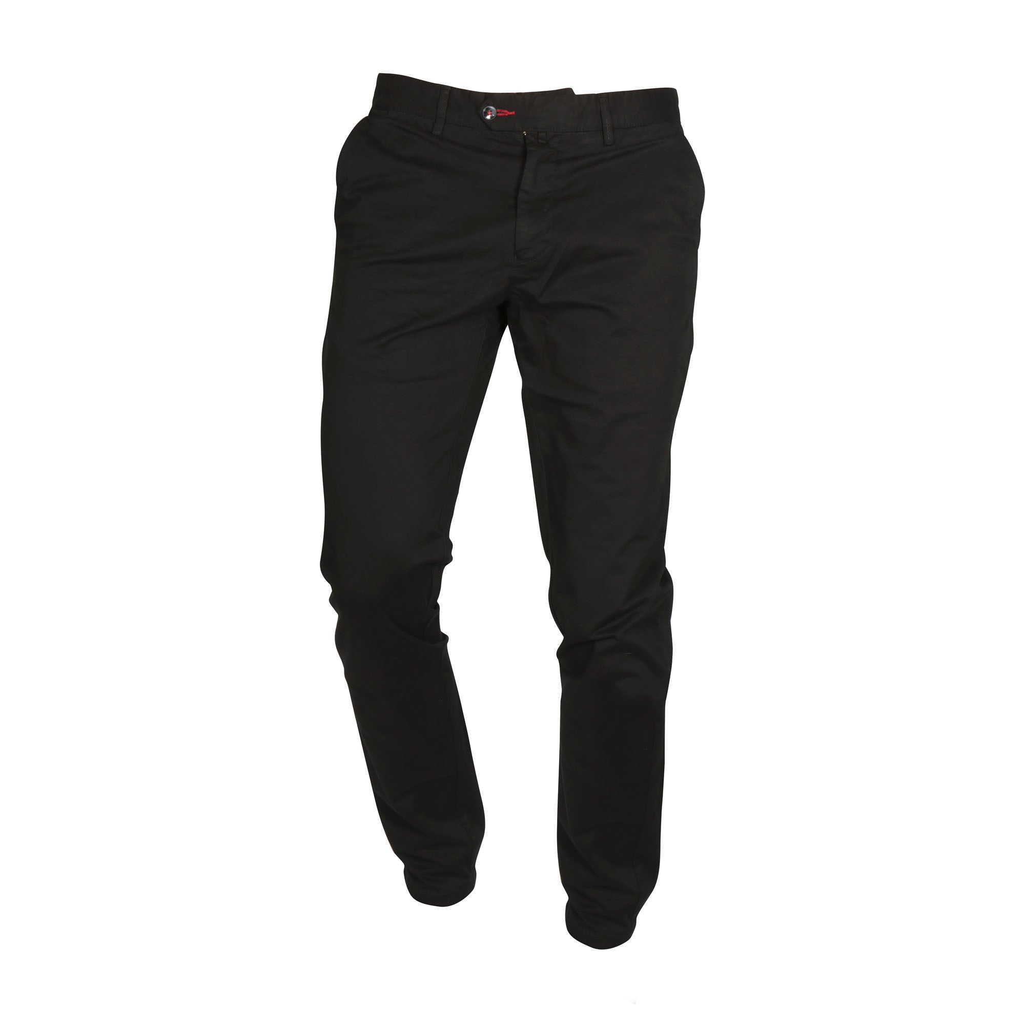 Presidential Men's Cotton Slim Fit Chino Pants - Black