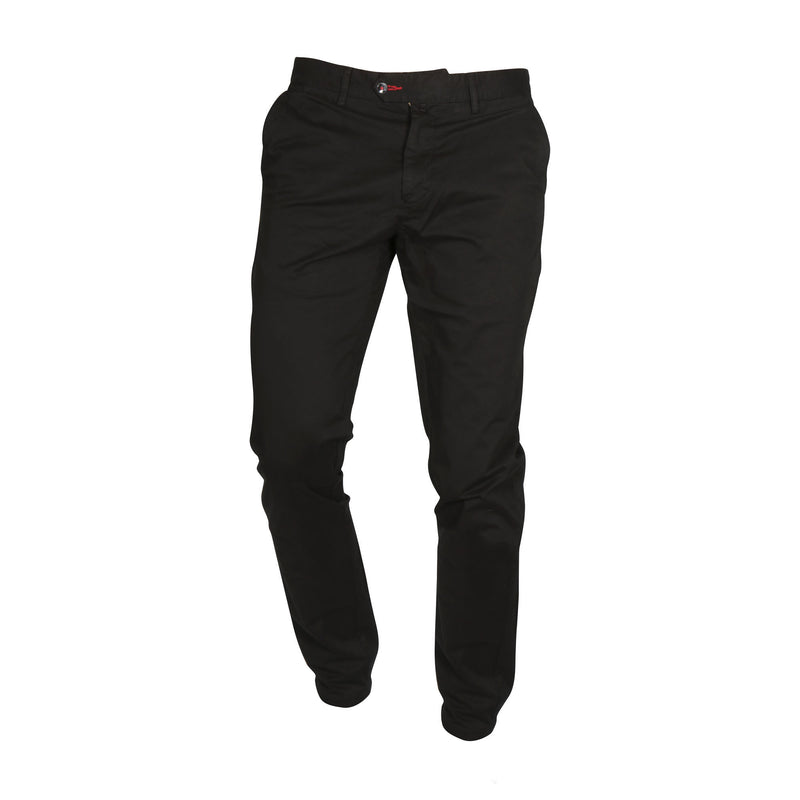 Presidential Men's Cotton Slim Fit Chino Pants - Black