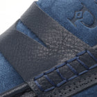 Men’s Blue Leather Sneakers – Loafer-Inspired Smart Casual Shoes