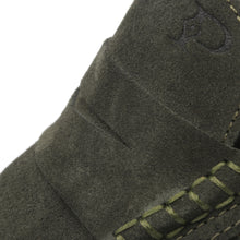 Men’s Olive Leather Sneakers – Loafer-Inspired Smart Casual Shoes