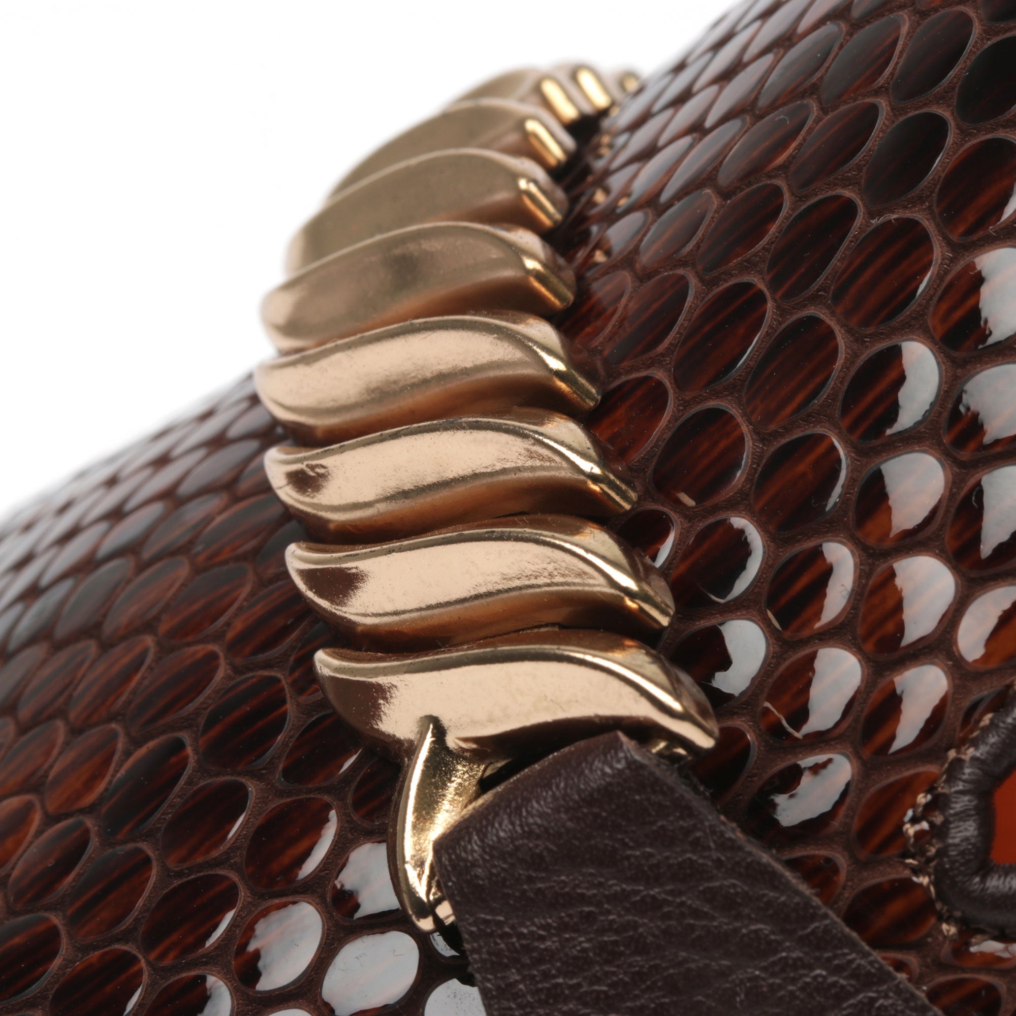 Classic Snake Chocolate Brown Men’s Leather Loafers – Elegant Formal Dress Shoes