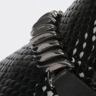 Classic Snake Black Men’s Leather Loafers – Elegant Formal Dress Shoes