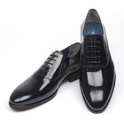 Classic Derby Navy Men’s Dress Shoes – Timeless Formal Leather Footwear