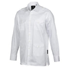 White Safari Multi-Pocket Pleated Epaulettes Long Sleeve Shirt
