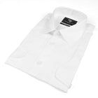 White Safari Multi-Pocket Pleated Epaulettes Long Sleeve Shirt