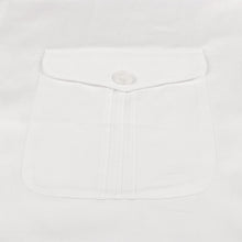 White Safari Multi-Pocket Pleated Epaulettes Long Sleeve Shirt