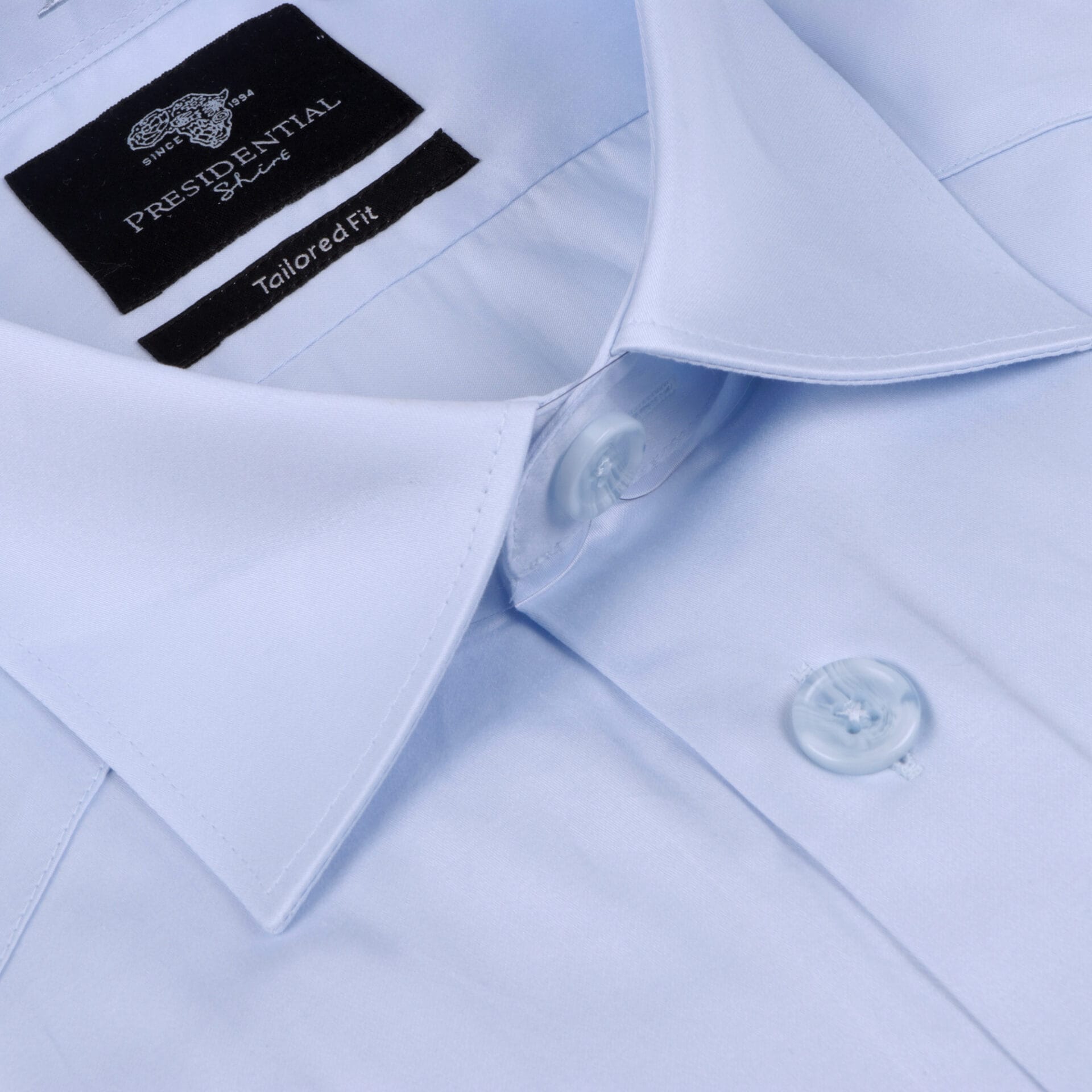 Light Blue Safari Multi-Pocket Pleated Epaulettes Long Sleeve Shirt