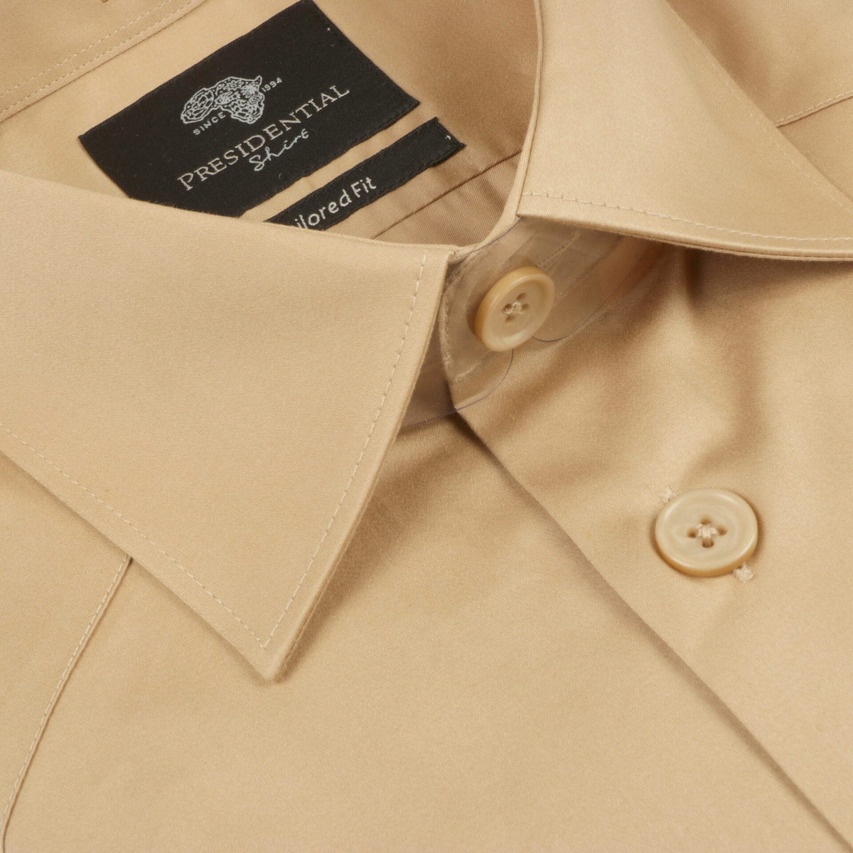 Khaki Safari Multi-Pocket Pleated Epaulettes Long Sleeve Shirt
