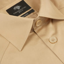 Khaki Safari Multi-Pocket Pleated Epaulettes Long Sleeve Shirt