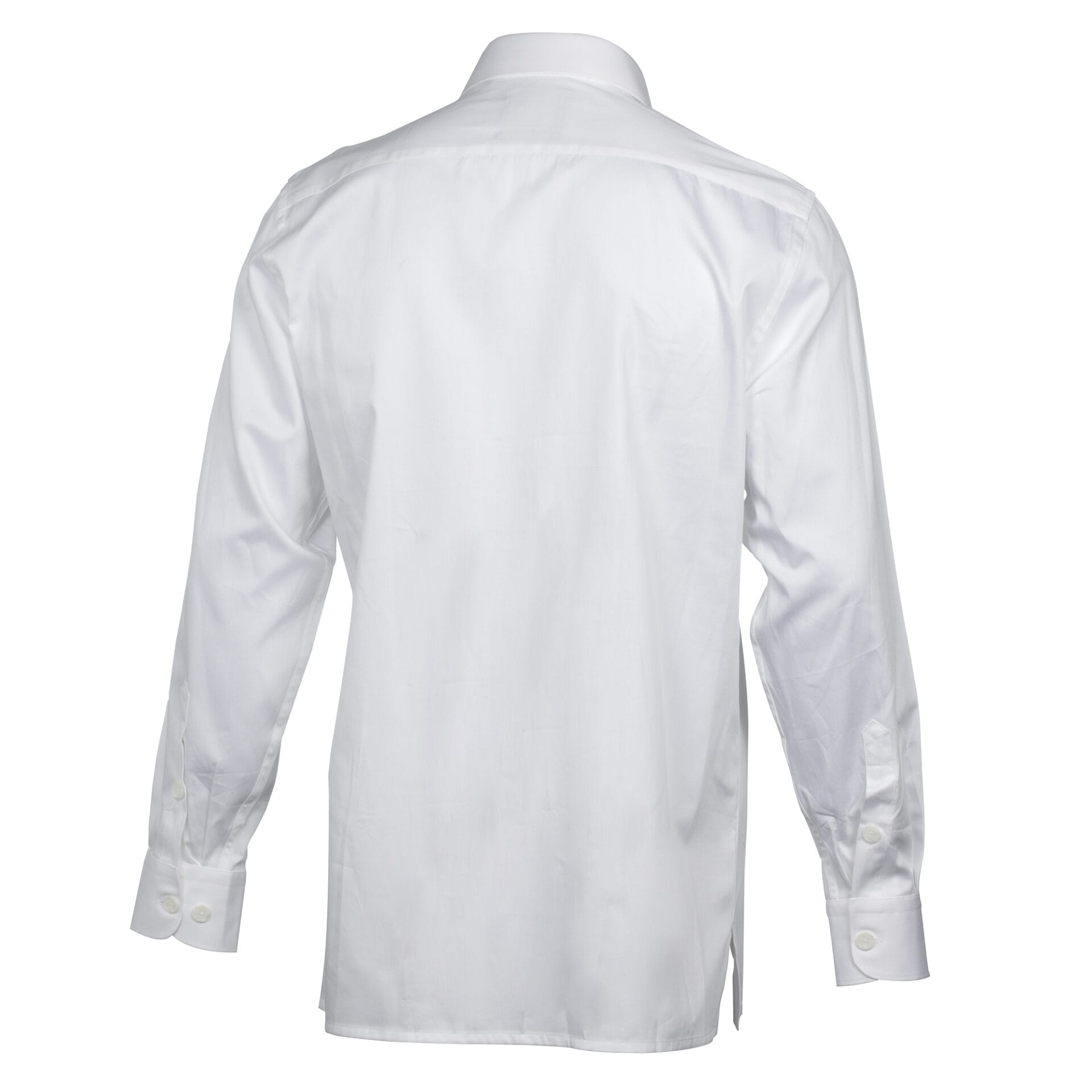 White Quest Multi-Pocket Pleated Long Sleeve Shirt
