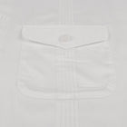 White Quest Multi-Pocket Pleated Long Sleeve Shirt