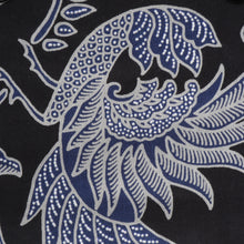 Blue Bird - Black Men's Long Sleeve Printed Cotton Shirt