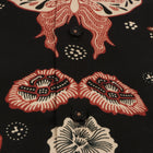 Mandela's Rose Black - Men's Long Sleeve Printed Cotton Shirt
