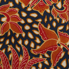 Autum Leaves Blue Men's Long Sleeve Printed Cotton Shirt